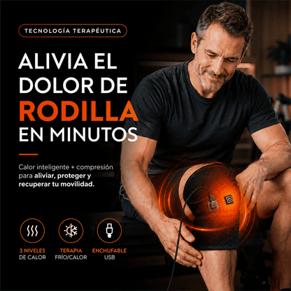 Rodillera Térmica USB 3 Niveles + Compresión