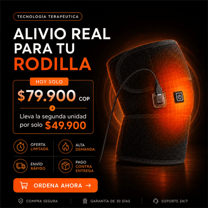 Rodillera Térmica USB 3 Niveles + Compresión