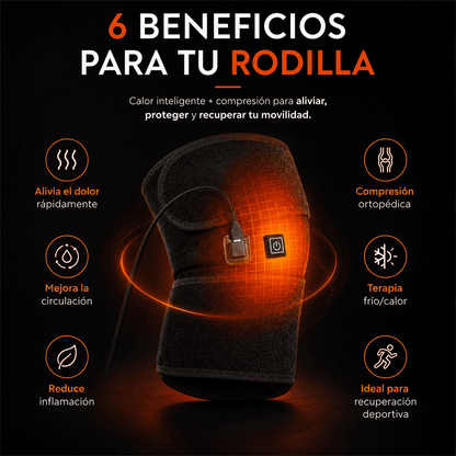 Rodillera Térmica USB 3 Niveles + Compresión